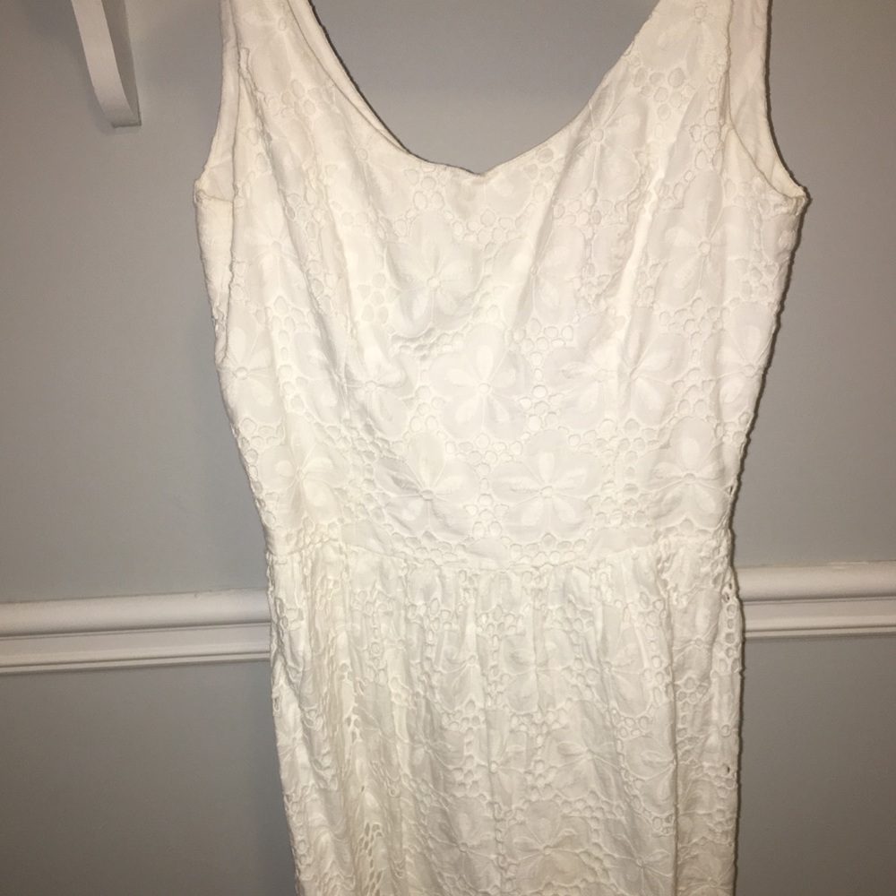 White eyelet Lilly Pulitzer dress